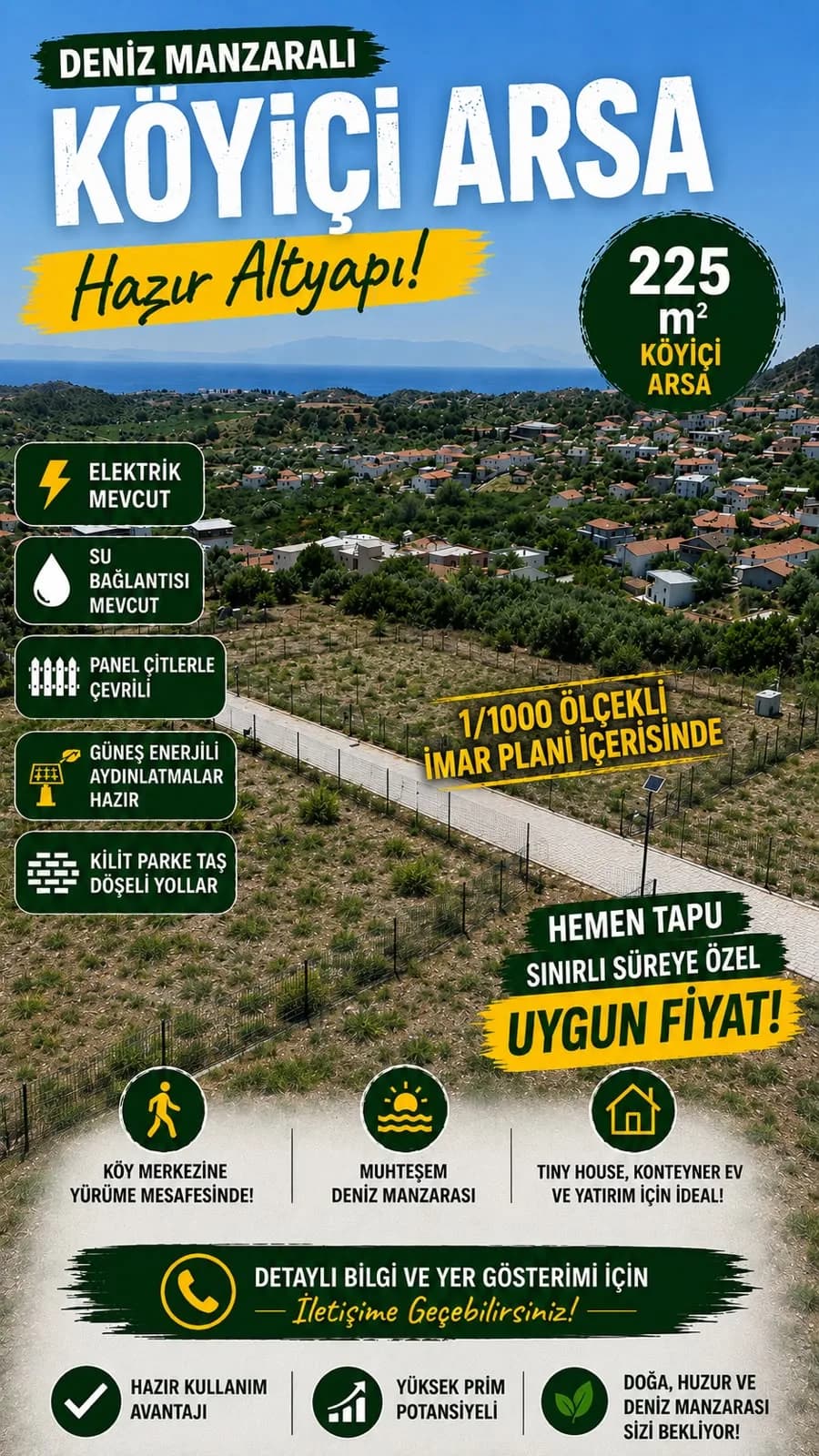 Özdere Köyiçi Satılık Hisse Tapu Arsalar